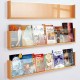 Book & Magazine Wall Display - Beech Wood Effect