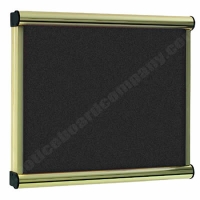 Black Felt Kensington Menu Display Case