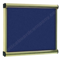 Blue Felt Kensington Menu Display Case