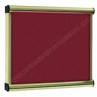 Burgundy Felt Kensington Menu Display Case