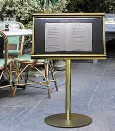 Buy Menu Display Cases and Stands White Light Display