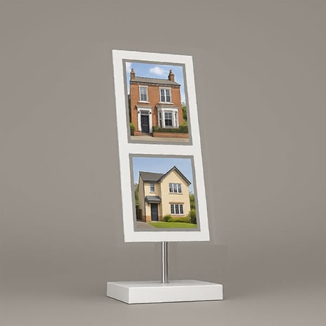 Premium Floor Standing LED Light Pocket Displays A4/A3 | UK Made White ...