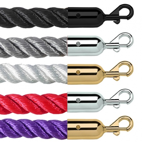 Barrier Ropes for Queue Control Stanchions White Light Display