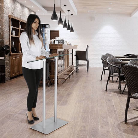 Menu Stands for Inside and Out | Restaurant Menu Displays White Light ...