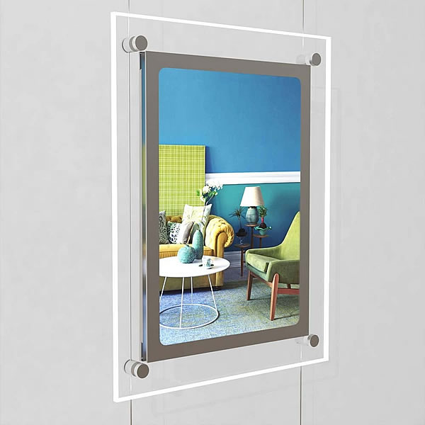 Window Edge Led A4 Bevelled Edge LED Light Pocket Kit | Cable Window Displa White Light ...
