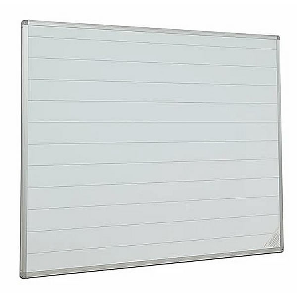 75mm Lined Non-Magnetic Whiteboard | Lined School Board White Light Display